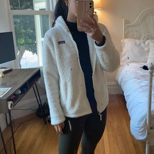 Fuzzy Patagonia zip up jacket